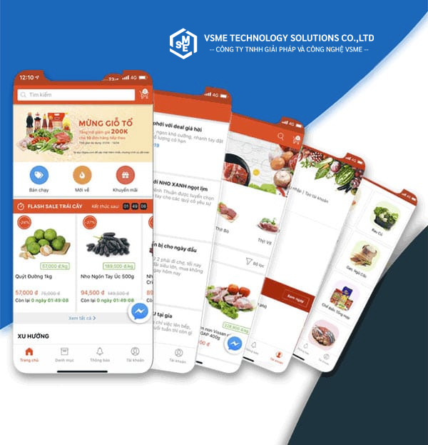 Thiết kế APP Rau củ sạch