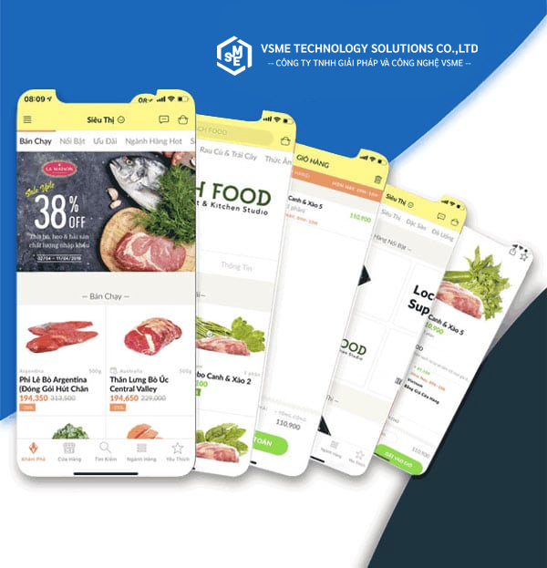 Thiết kế APP thịt sạch