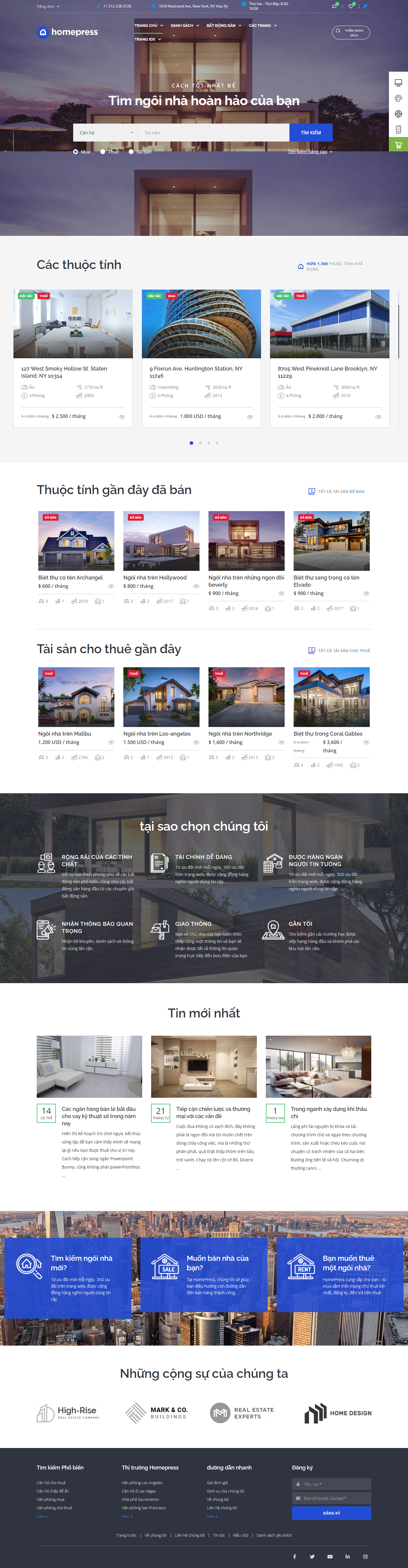 Mẫu website bất động sản-xây dựng 010