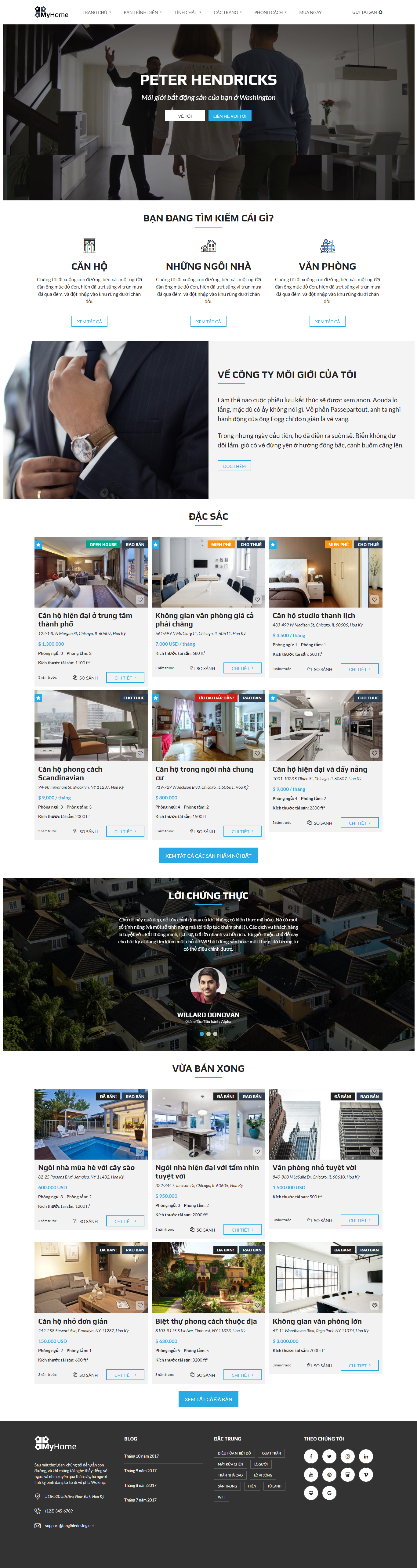 Mẫu website bất động sản-xây dựng 013