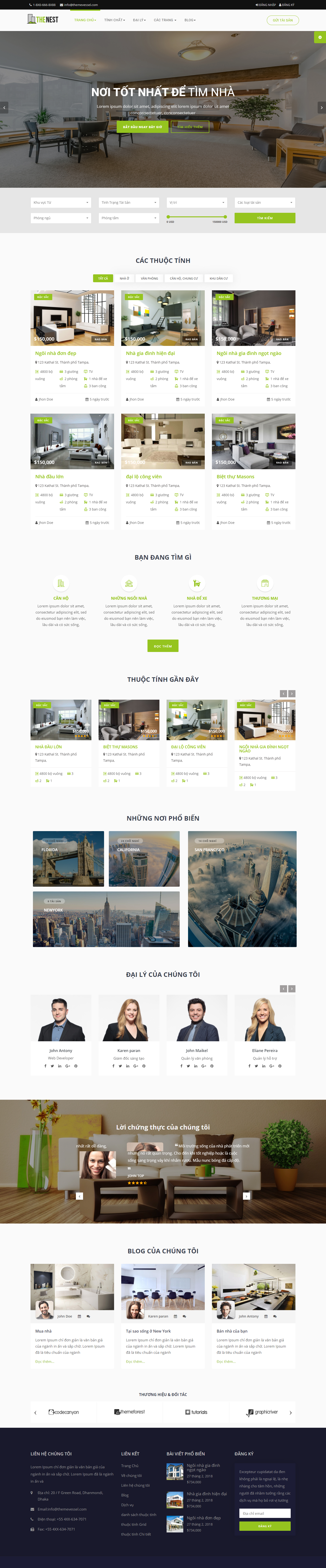 Mẫu website bất động sản-xây dựng 018