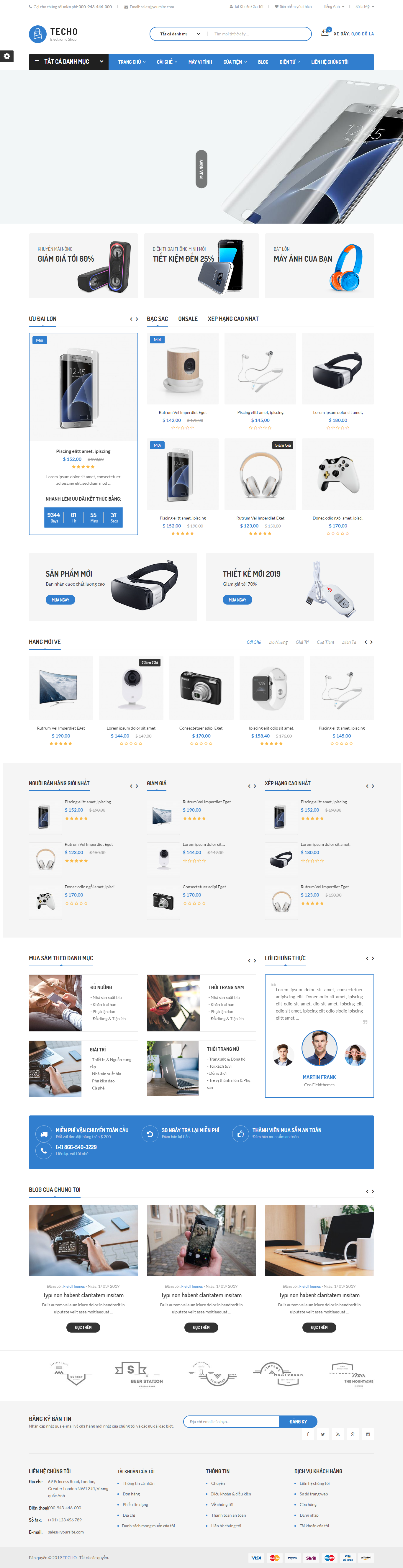 Mẫu website công nghệ- kỹ thuật 002