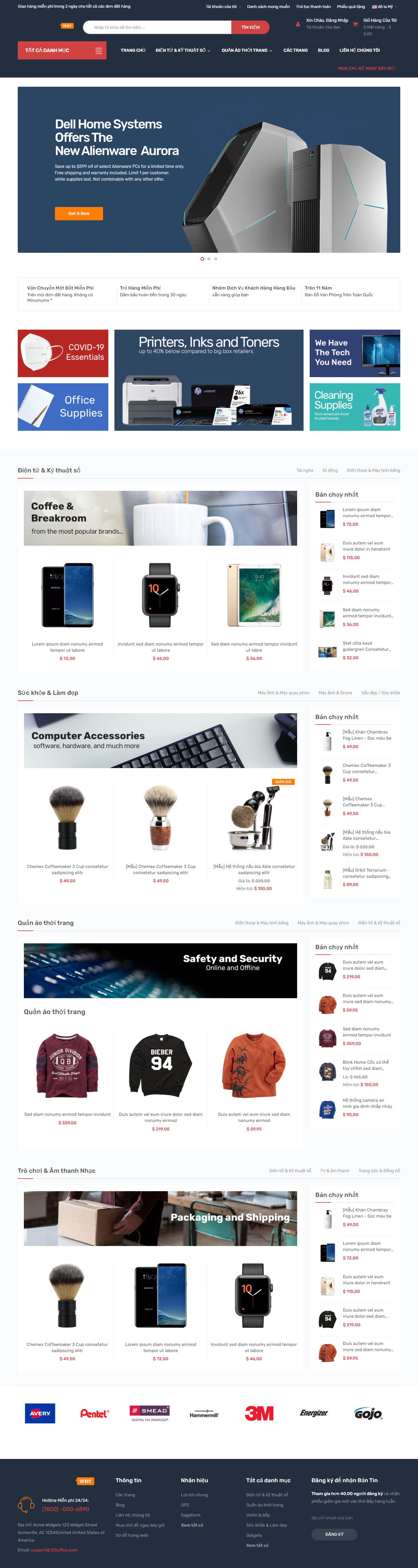 Mẫu website công nghệ- kỹ thuật 015