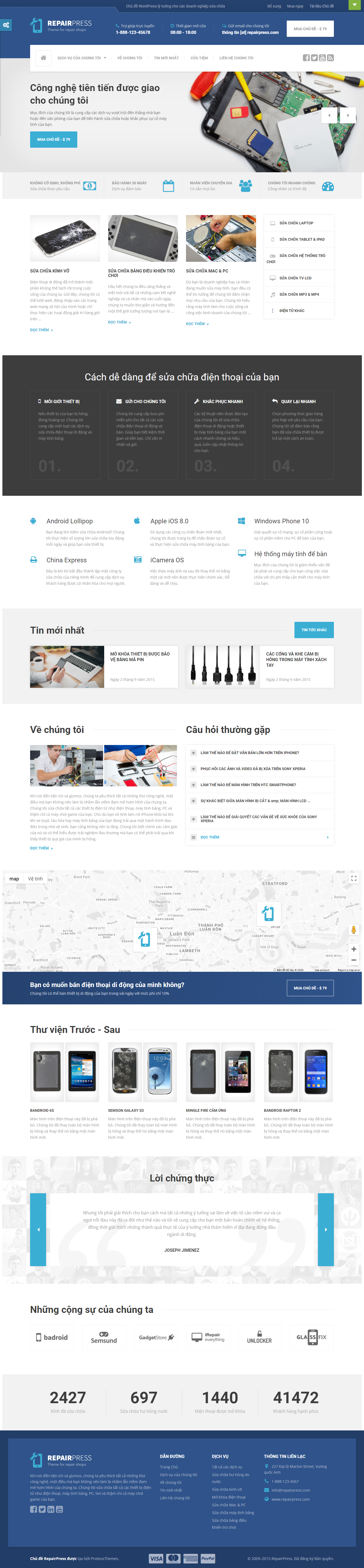 Mẫu website công nghệ- kỹ thuật 020