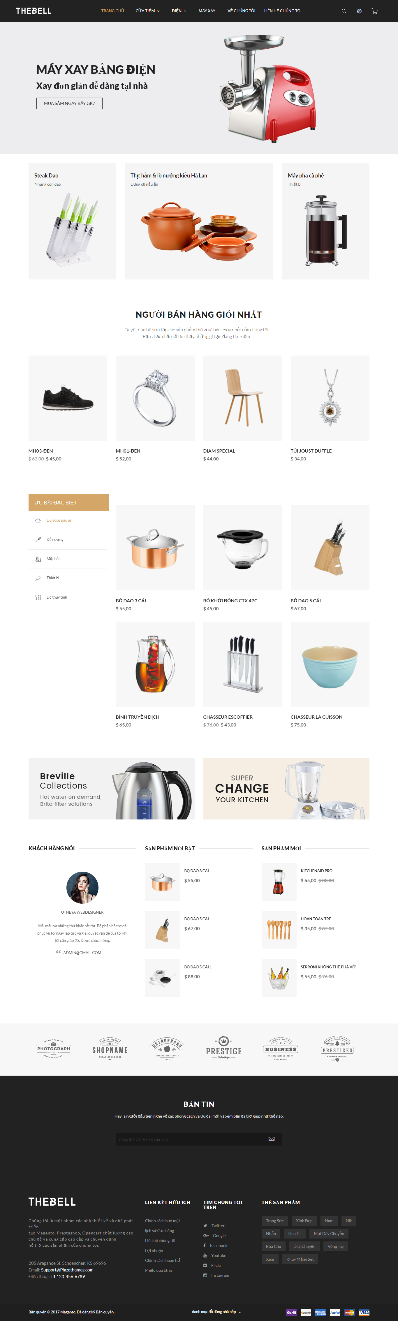 Mẫu website  thiết bị điện 001