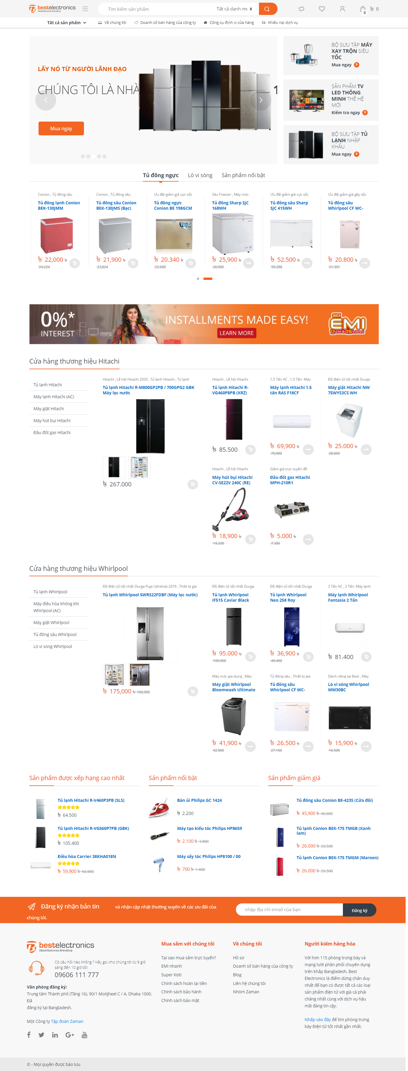 Mẫu website  thiết bị điện 005