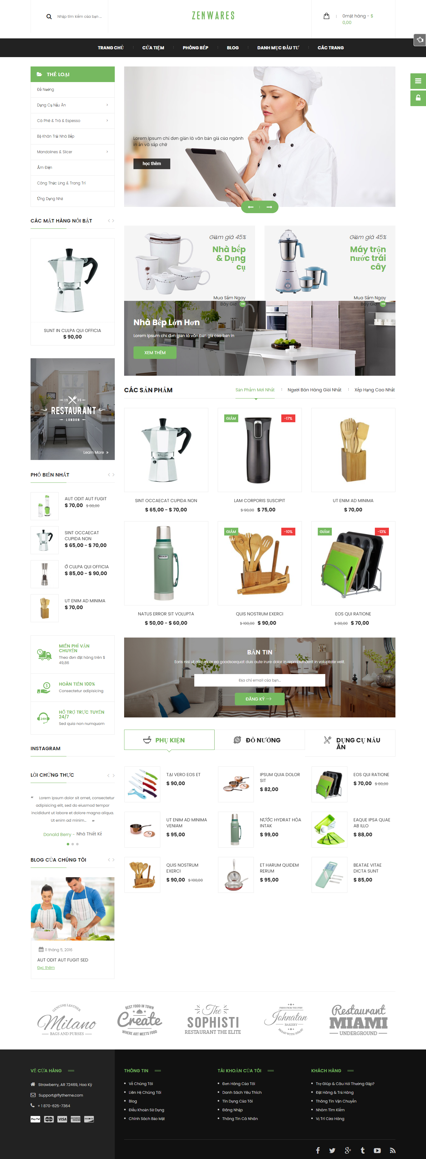 Mẫu website  đồ gia dụng- sinh hoạt 002