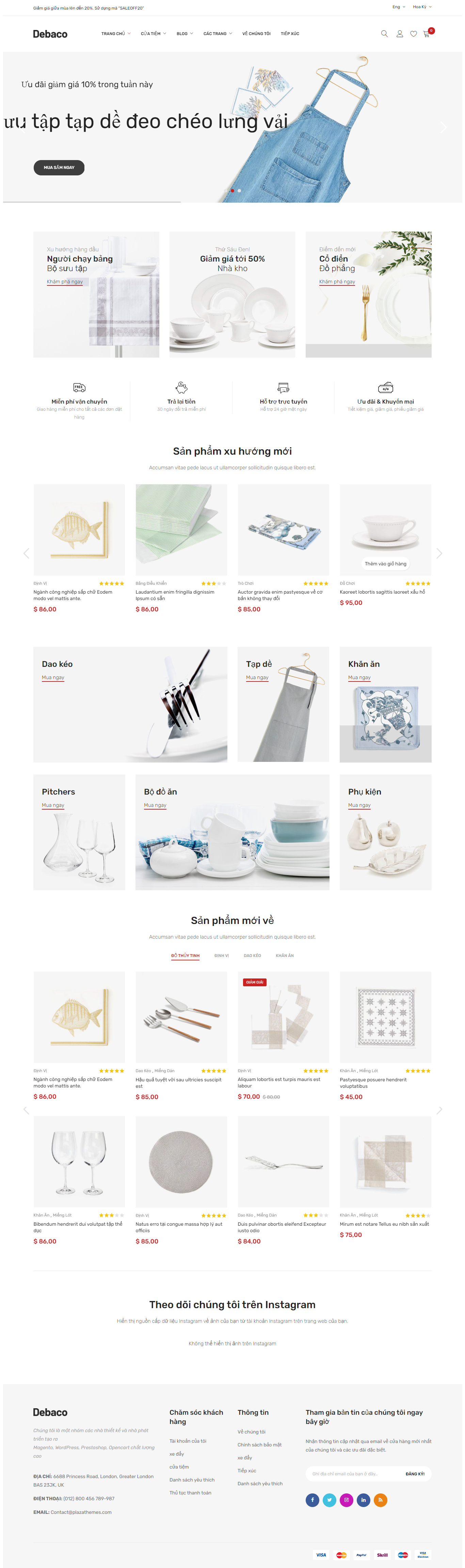 Mẫu website  đồ gia dụng- sinh hoạt 005