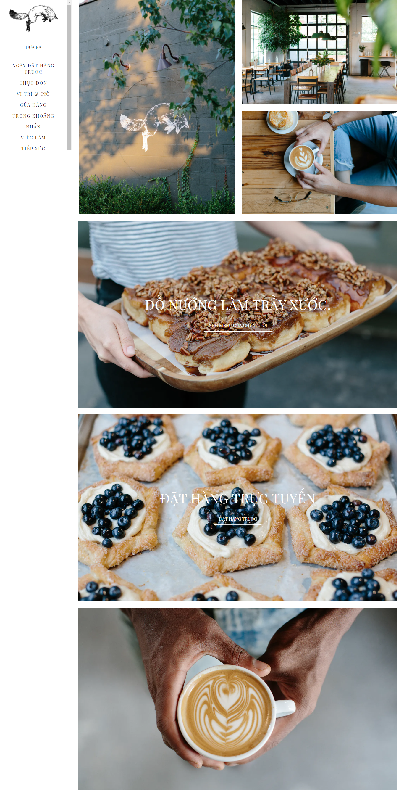 Mẫu website nhà hàng 005