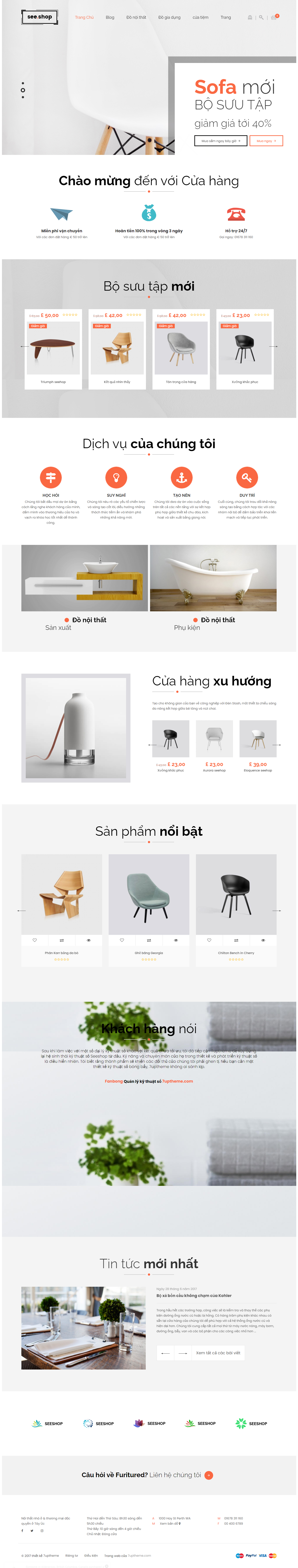 Mẫu website nội thất-trang trí 001