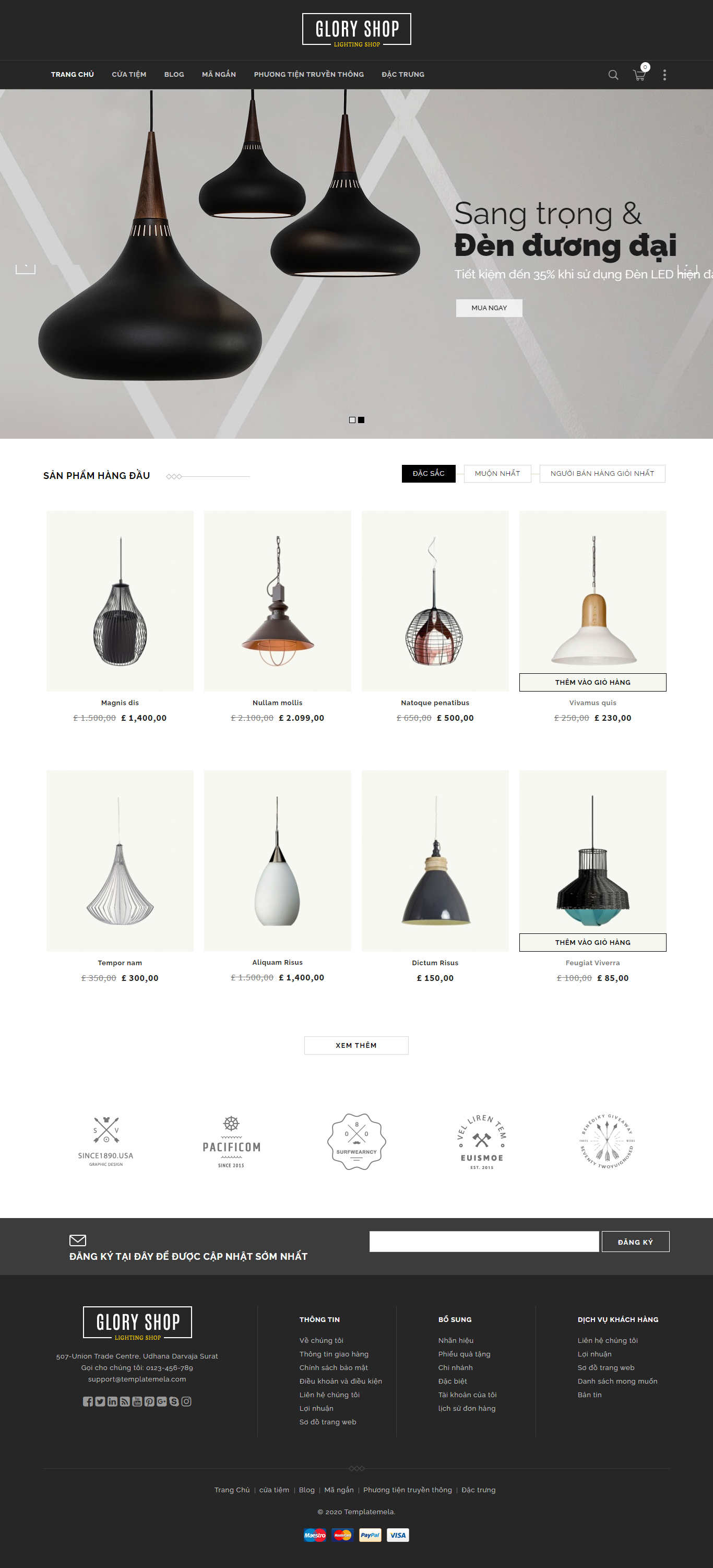 Mẫu website nội thất và trang trí  004