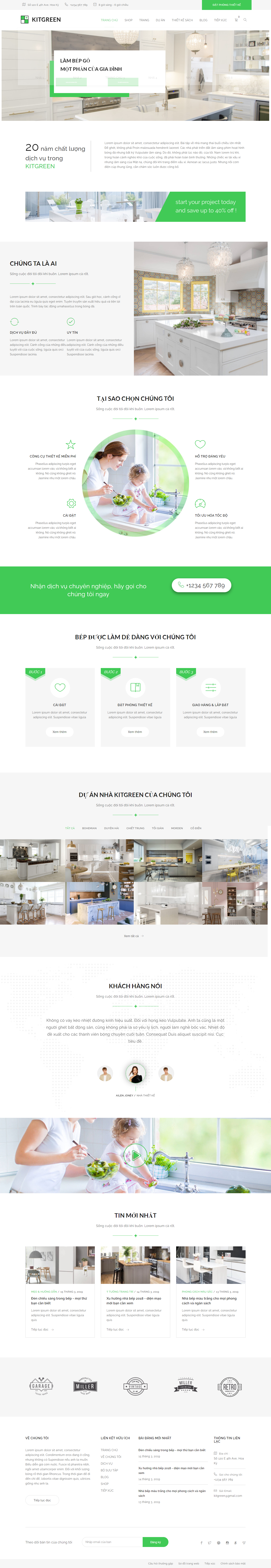 Mẫu website nội thất và trang trí  007