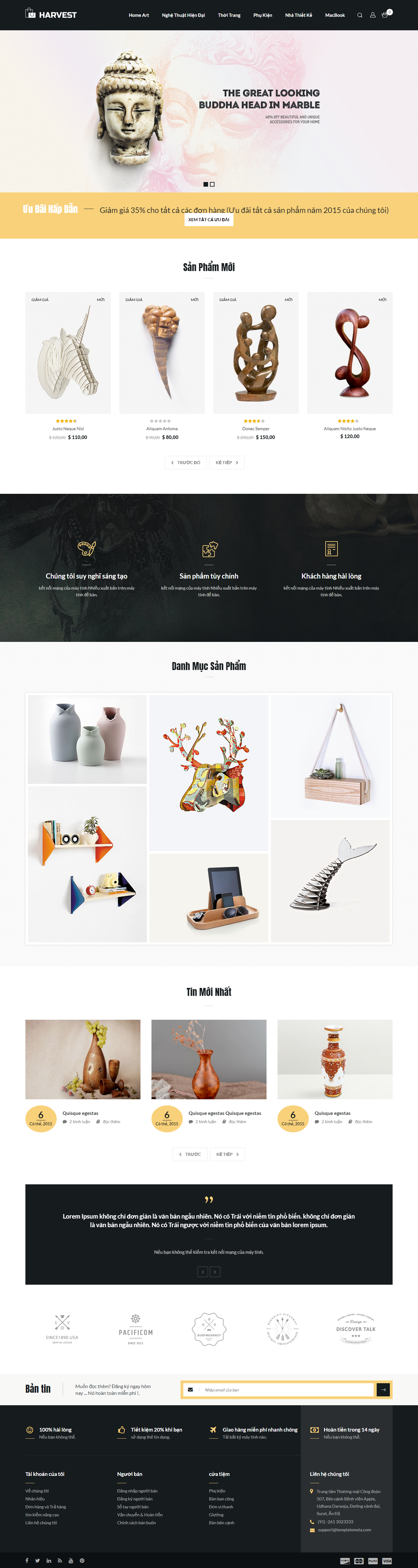 Mẫu website nội thất và trang trí  013