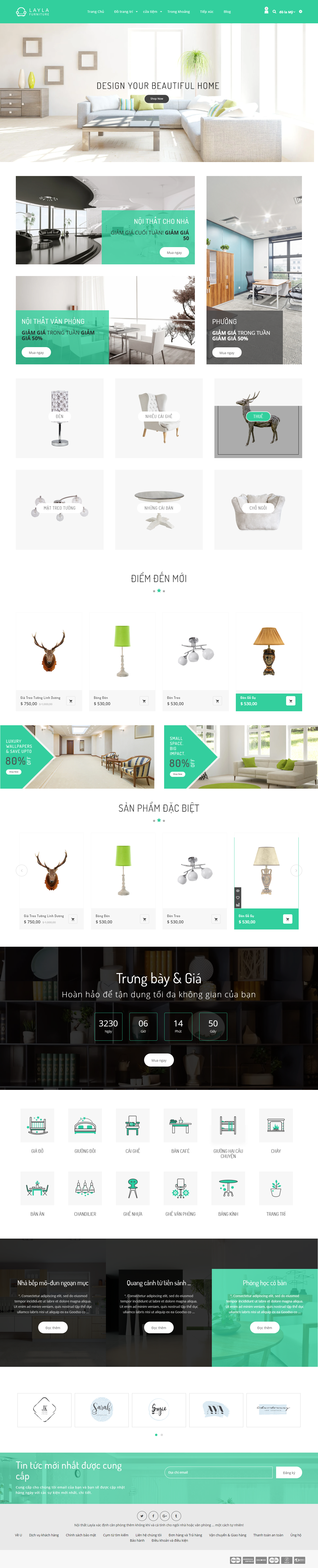 Mẫu website nội thất và trang trí  015