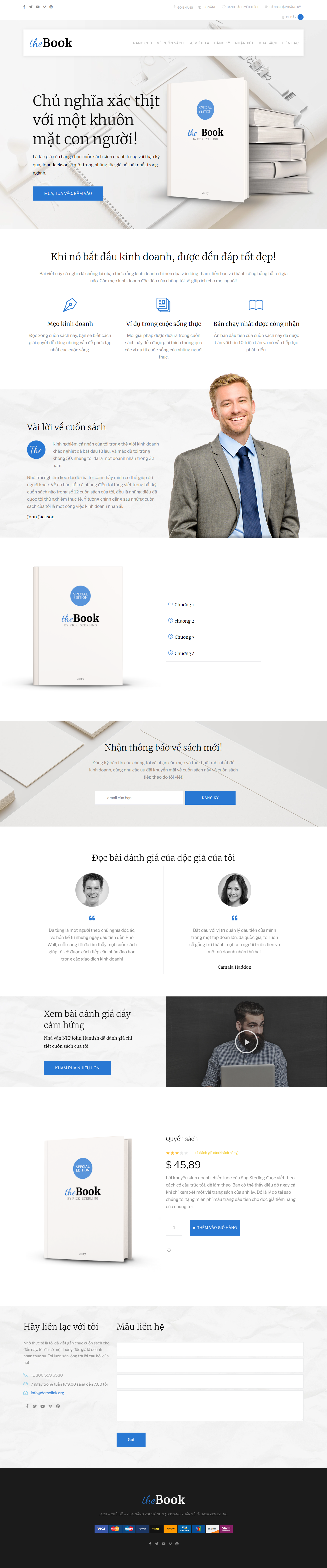 Mẫu website  sách- văn phòng phẩm  003