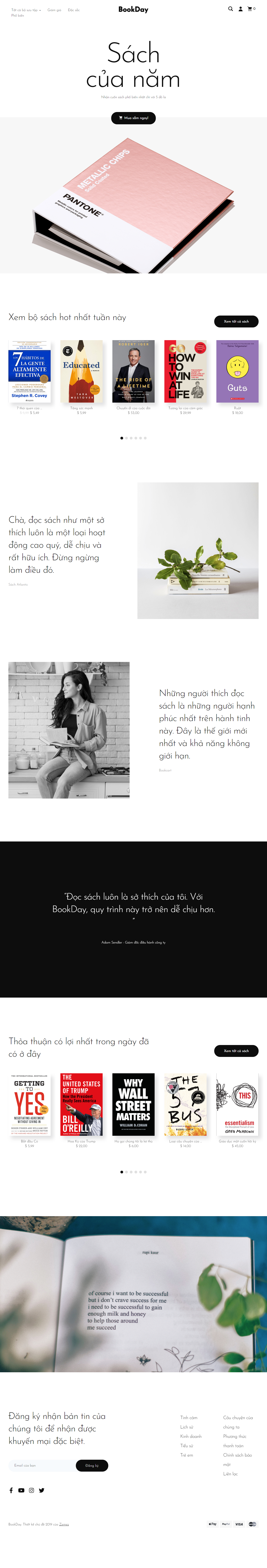 Mẫu website  sách- văn phòng phẩm  006