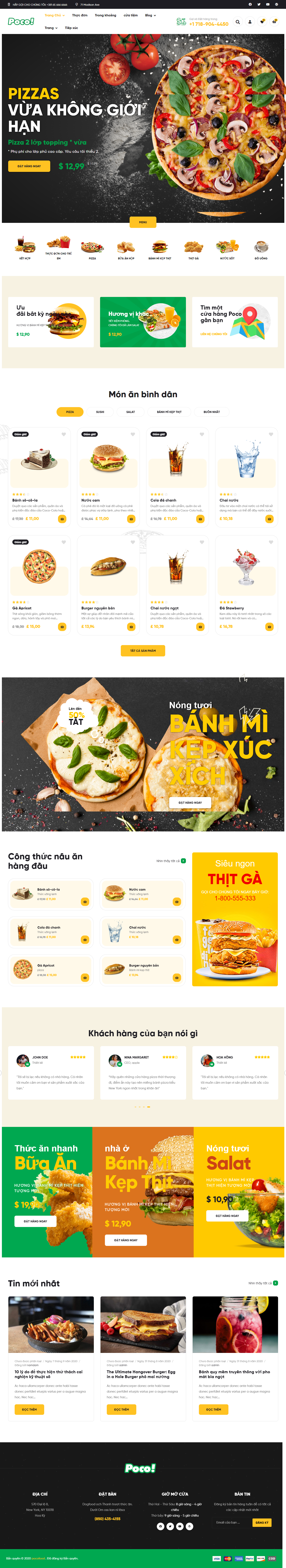 Mẫu website thực phẩm 009